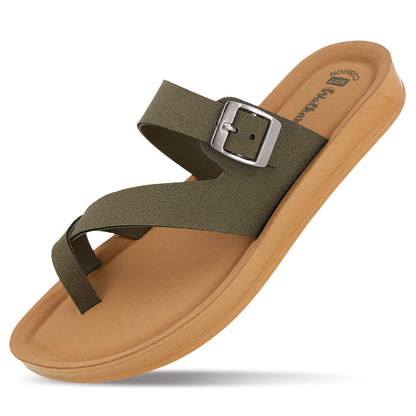 Women's Daily Wear Sandals  - WL7573 Olive Beige