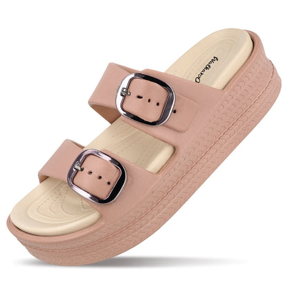 Women's Daily Wear Sandals - FLR43104 Peach