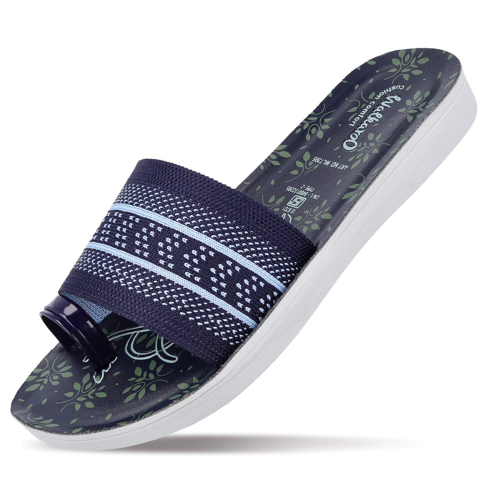Women's Slide Sandals - WL7395 Blue