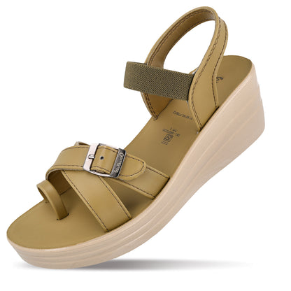 Women's Wedge Heel Sandals  - WLP78012 Cocoon Green