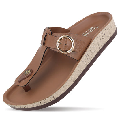 Women's Daily Wear Sandals - WLP71254 Toffee