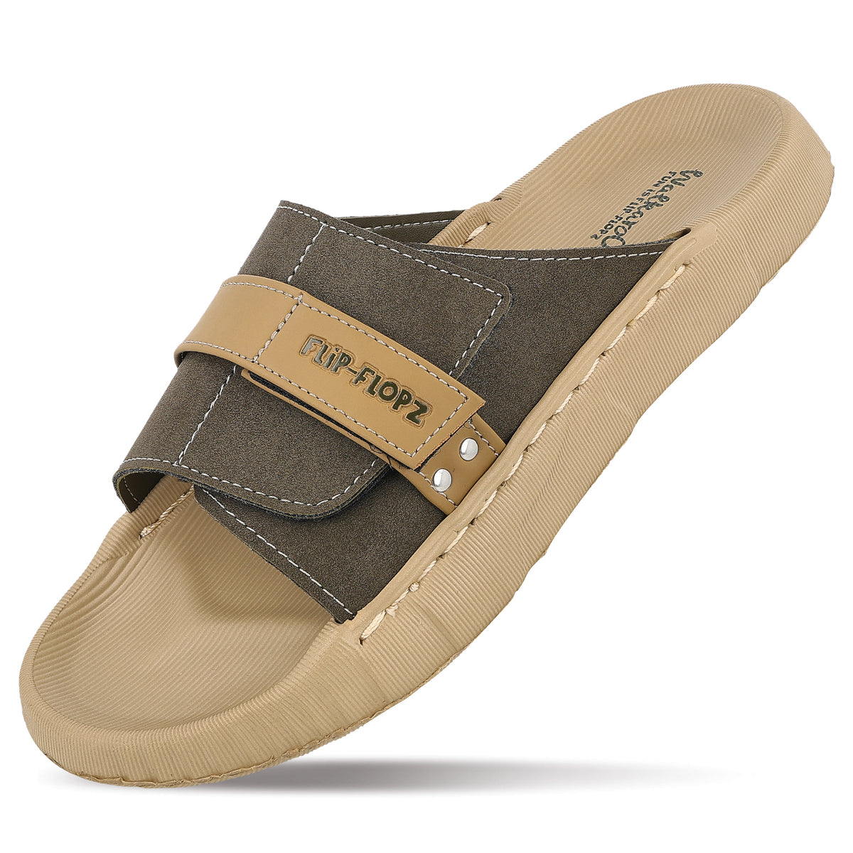 Men's Flip Flops- FGR41706 Khaki Olive