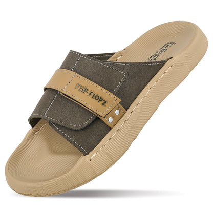 Men's Flip Flops- FGR41706 Khaki Olive