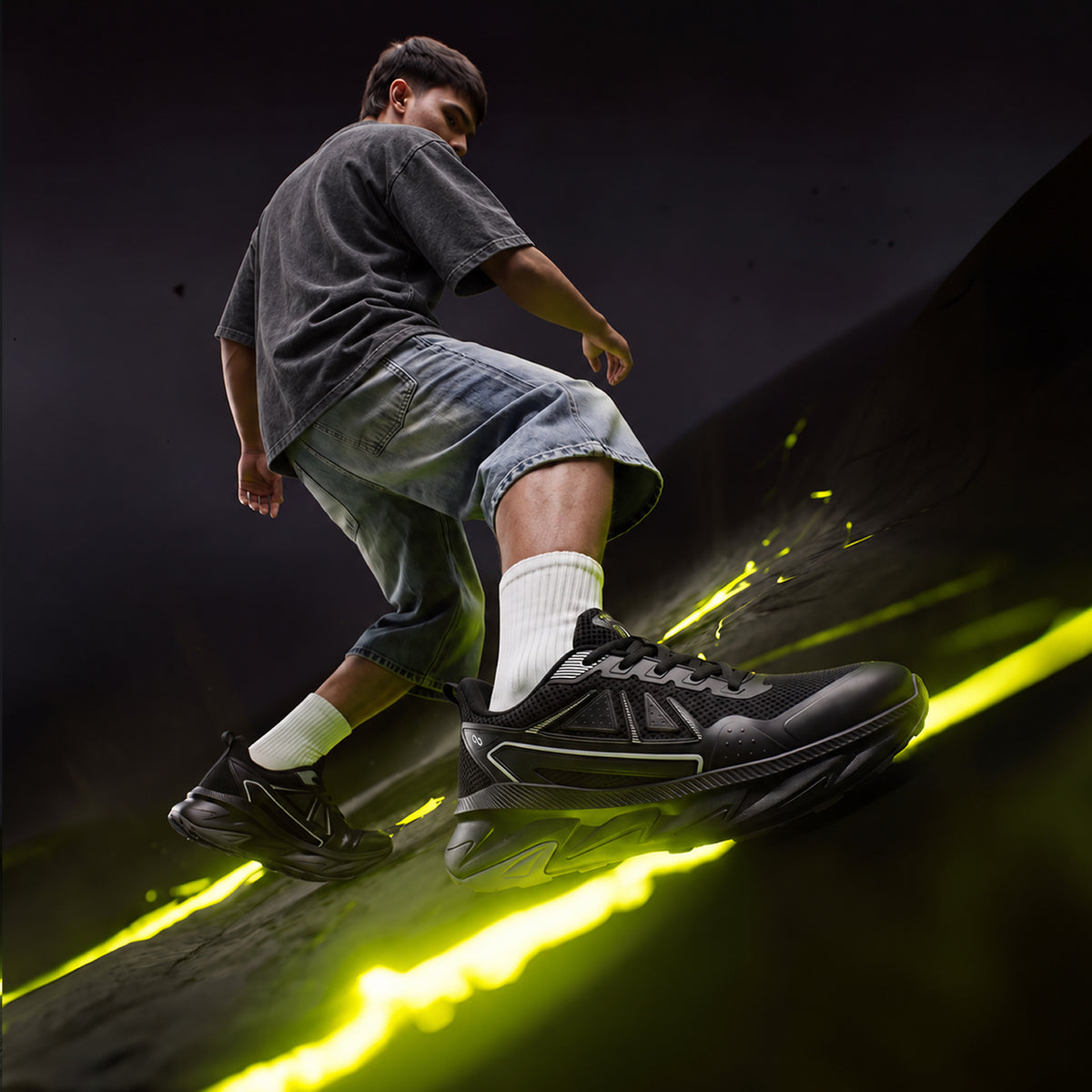 Men's Sports Shoes - ONG97017 Black