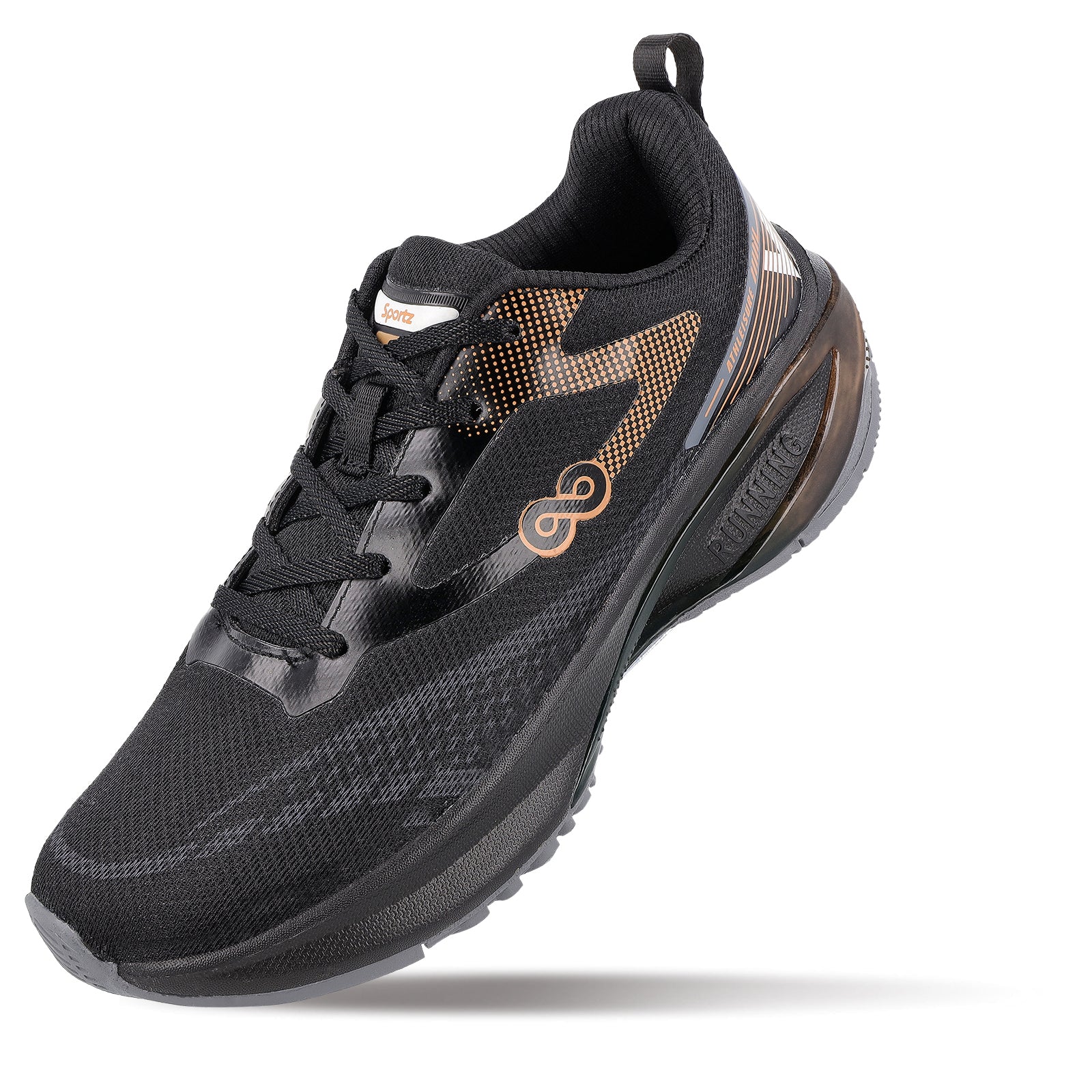レズミルズ　シーエックスワース(コア) Men's Lace-up Sports Shoes - WS9167 Black Copper – Walkaroo Footwear