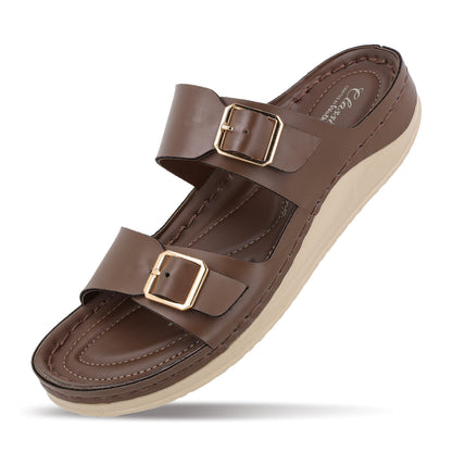 Women's Daily Wear Comfort Sandals  - WLP74021  Espresso