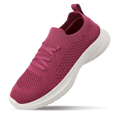 Women's Lace-up Walking Shoe - WS3260 Pink