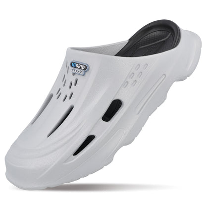Men's Hybrid Clogs  - WE8787 Black Grey