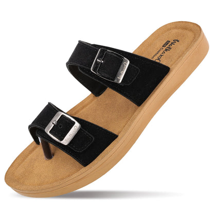 Women's Daily Wear Sandals  - WL7581 Black Beige