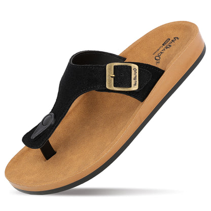 Women's Daily Wear Sandals - WE2349 Black Beige