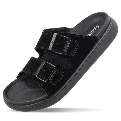 Men's Daily Wear Comfort Sandals - SGE28007 Black