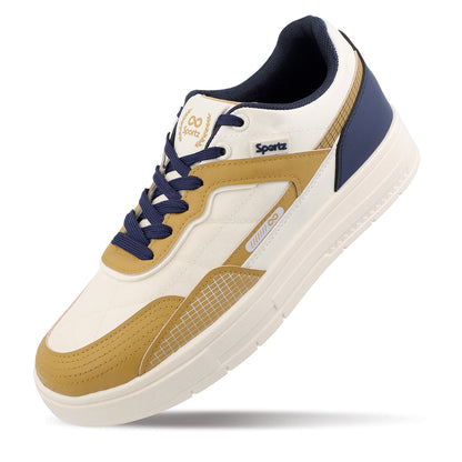 Men's Sports Sneakers - SGE24005 White Beige