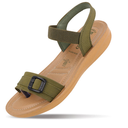 Women's Daily Wear Sandals  - WLR77010 Olive Beige