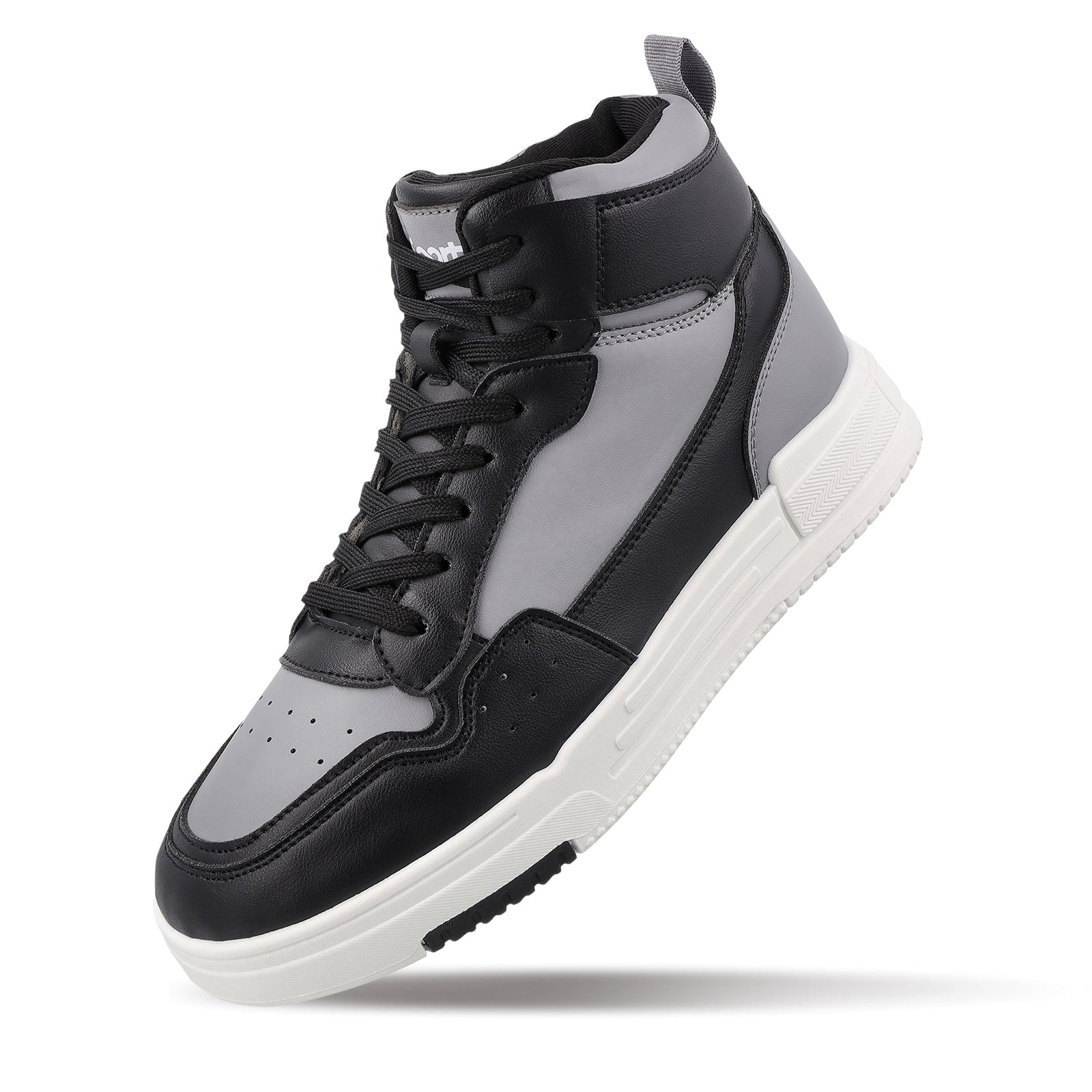 Men's High Top Sports Sneakers - WY3470 Black