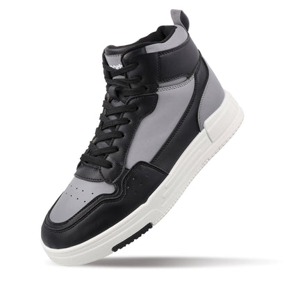 Men's High Top Sports Sneakers - WY3470 Black