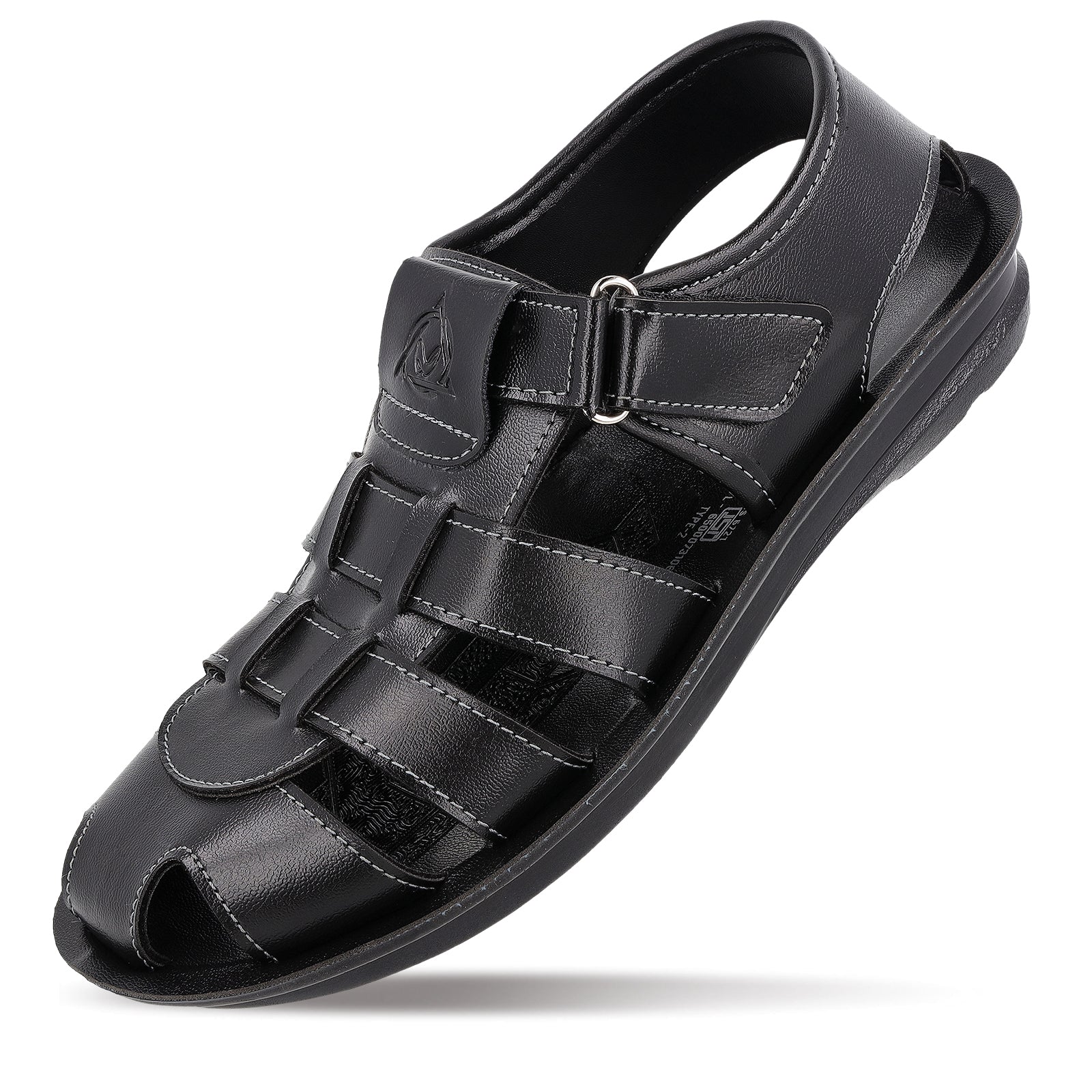 Men's Fisherman Sandals - WGR58052 Black