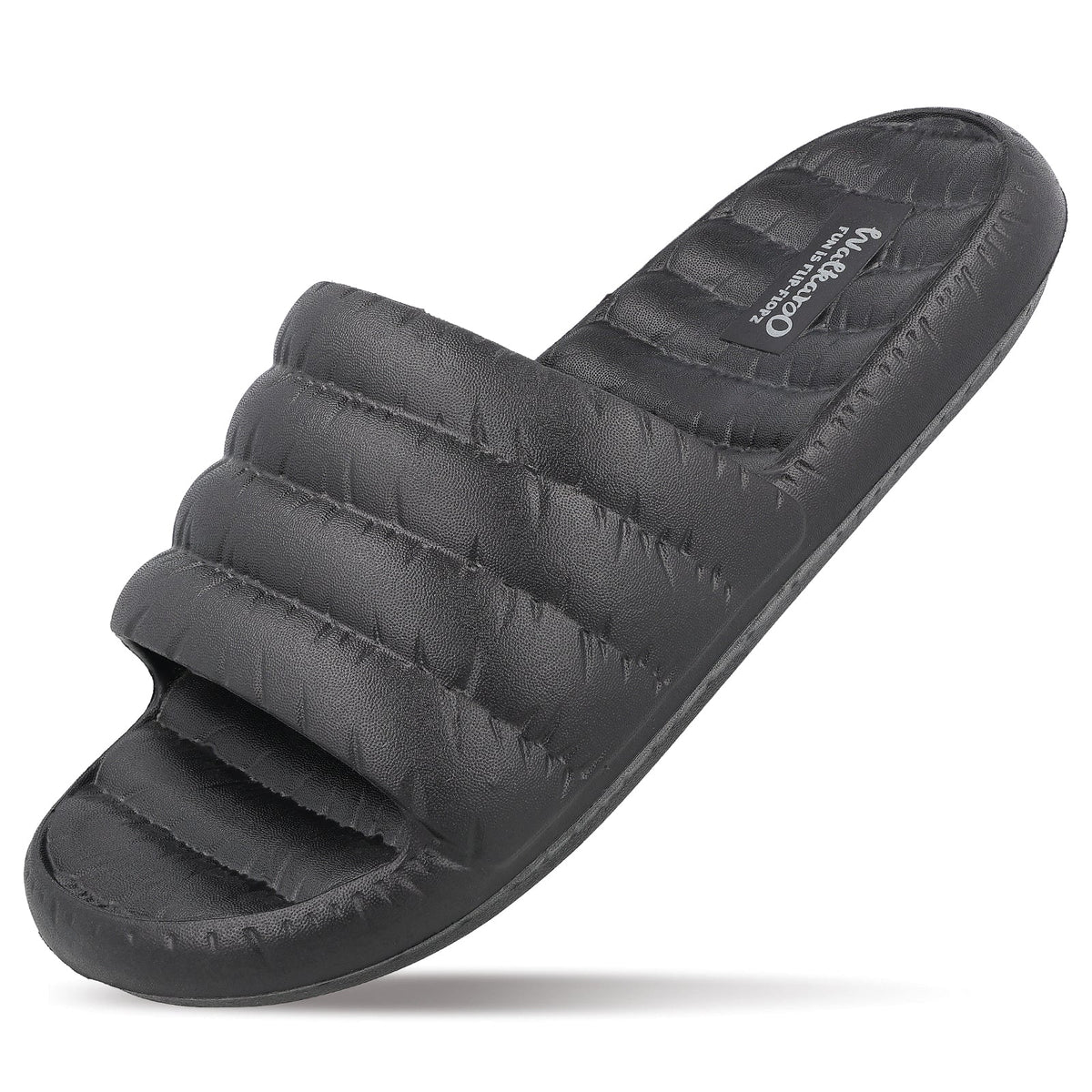 Men's Flip Flop Sliders  - WC8770 Black