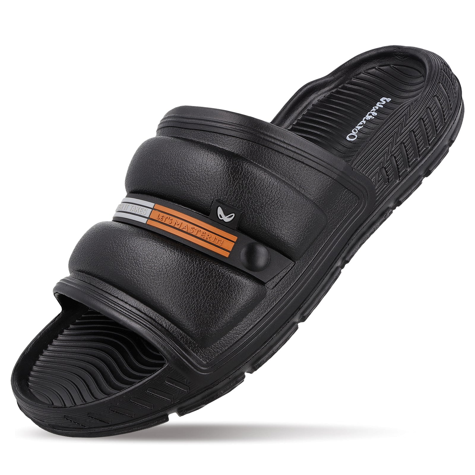 Men's Flip Flop Sliders  - WC8740 Black