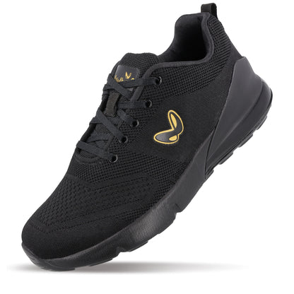 ALPHA-GO Men's Lace-up Sports Shoe - XS9751 Black Gold