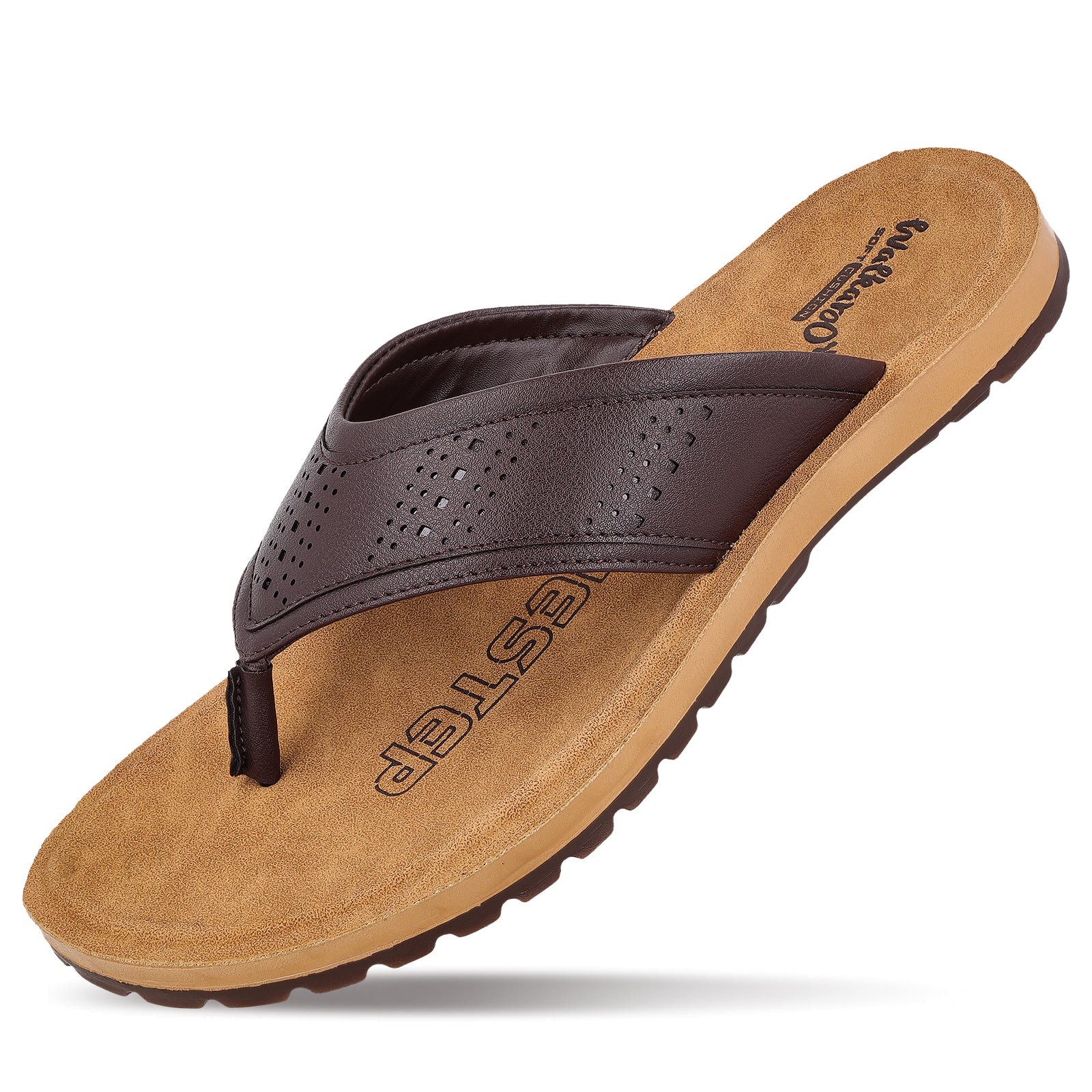 Men's Daily Wear V-Strap Sandals - WGP50010 Brown
