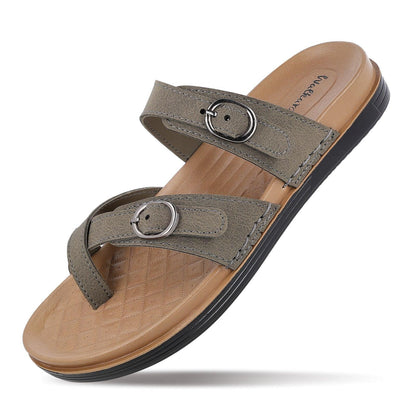Women's Daily Wear Comfort Sandals - WE2501 OLIVE