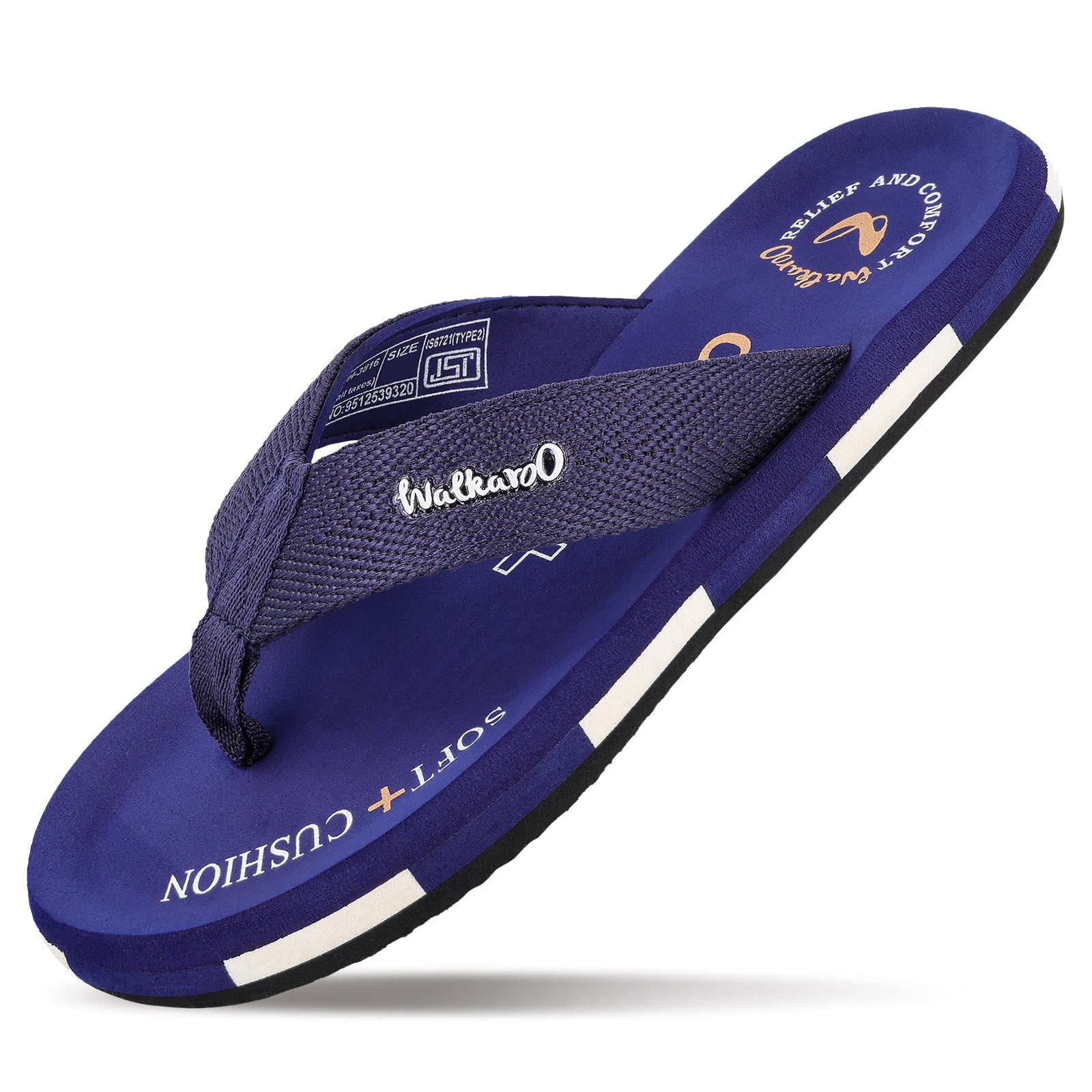 Men's Care Plus Flip-Flop  - WH3816 Navy Blue