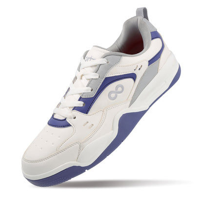 Men's Colourblocked Sneakers - WY3477 White Grey