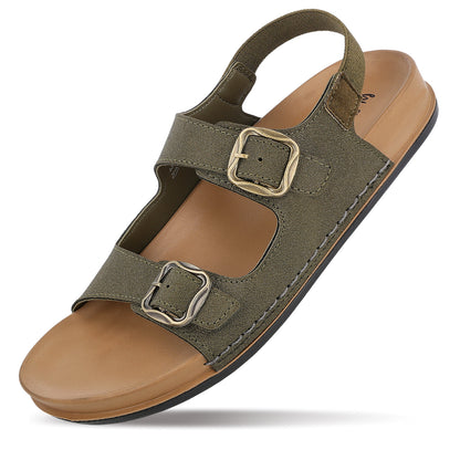 Women's Daily Wear Comfort Sandals - WE2902 Olive
