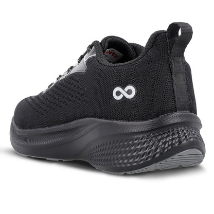 Men's Lace-up Sports Shoe - WS9608 Black Grey