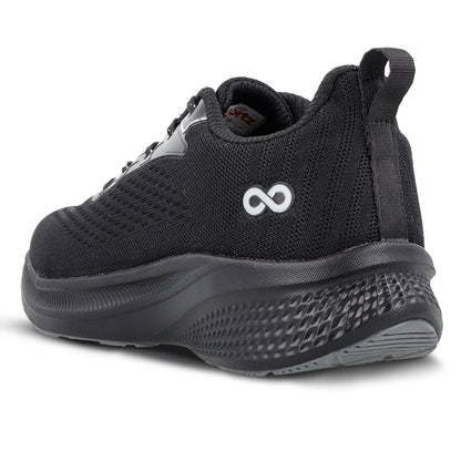 Men's Lace-up Sports Shoe - WS9608 Black Grey