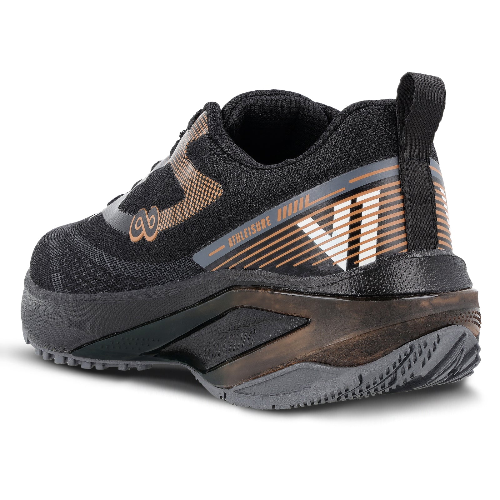 レズミルズ　シーエックスワース(コア) Men's Lace-up Sports Shoes - WS9167 Black Copper – Walkaroo Footwear