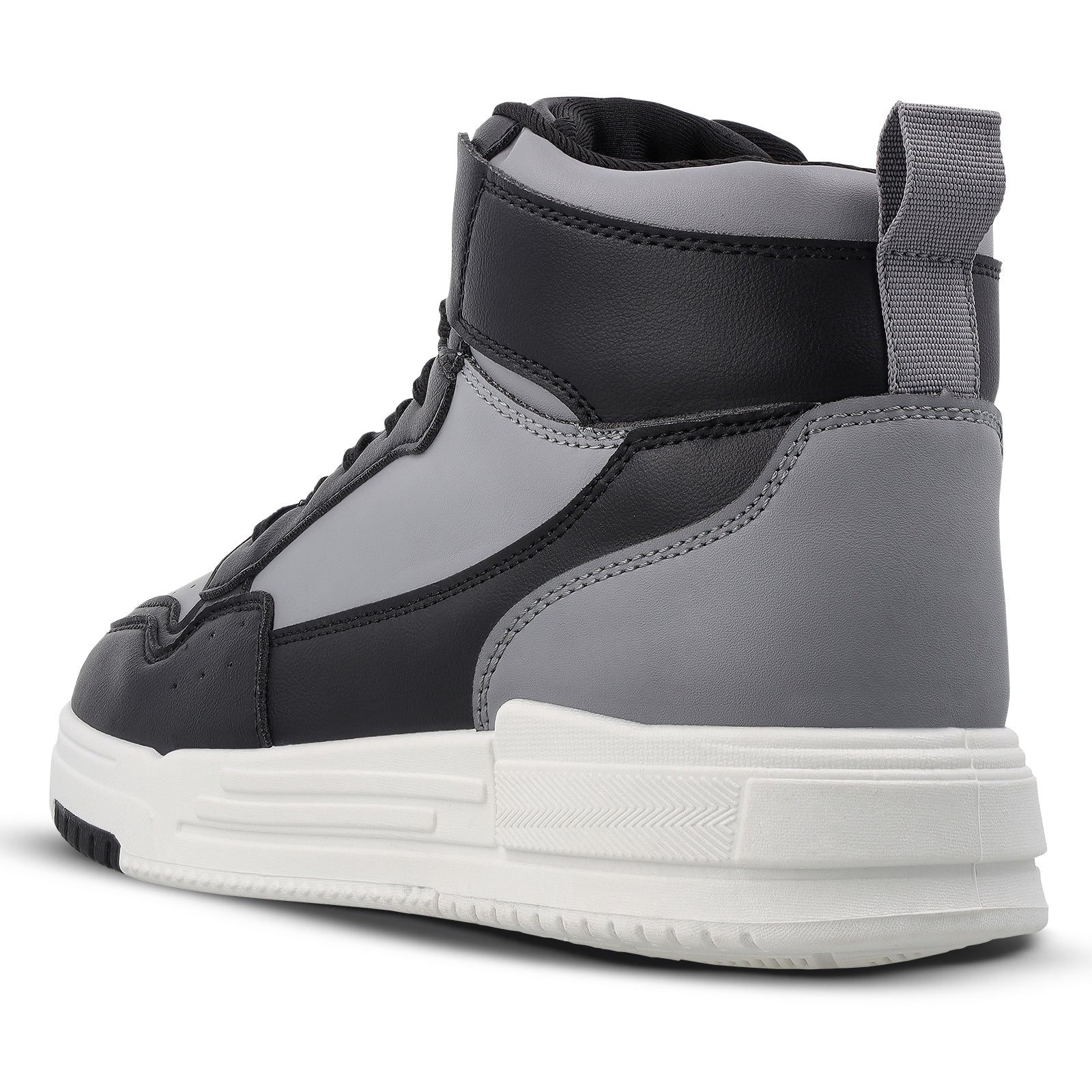 Men's High Top Sports Sneakers - WY3470 Black