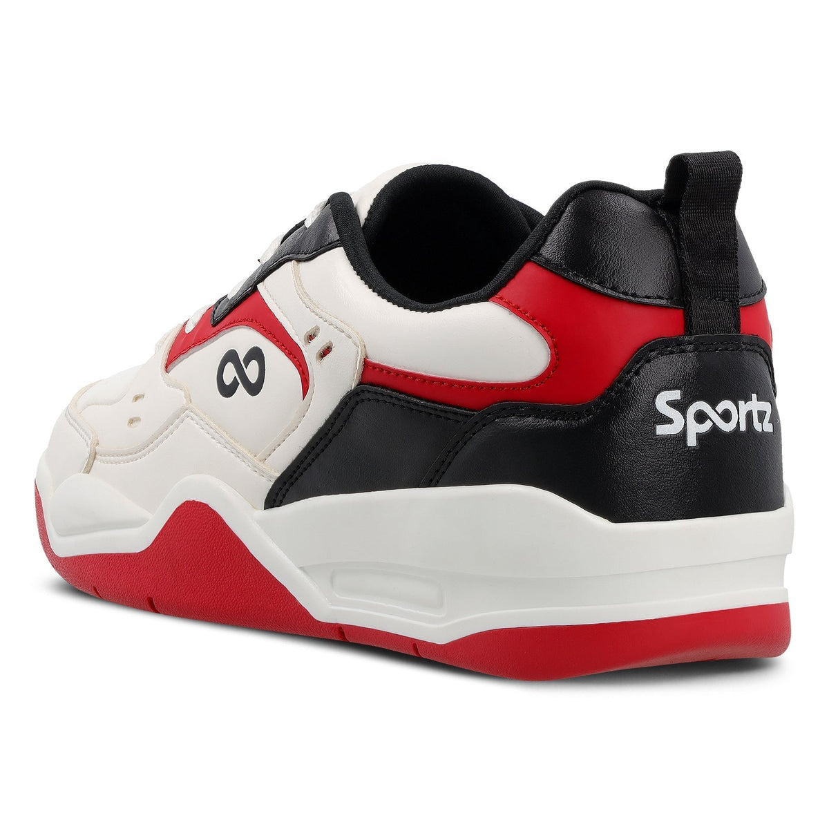 Men's Colourblocked Sneakers - WY3477 White Red