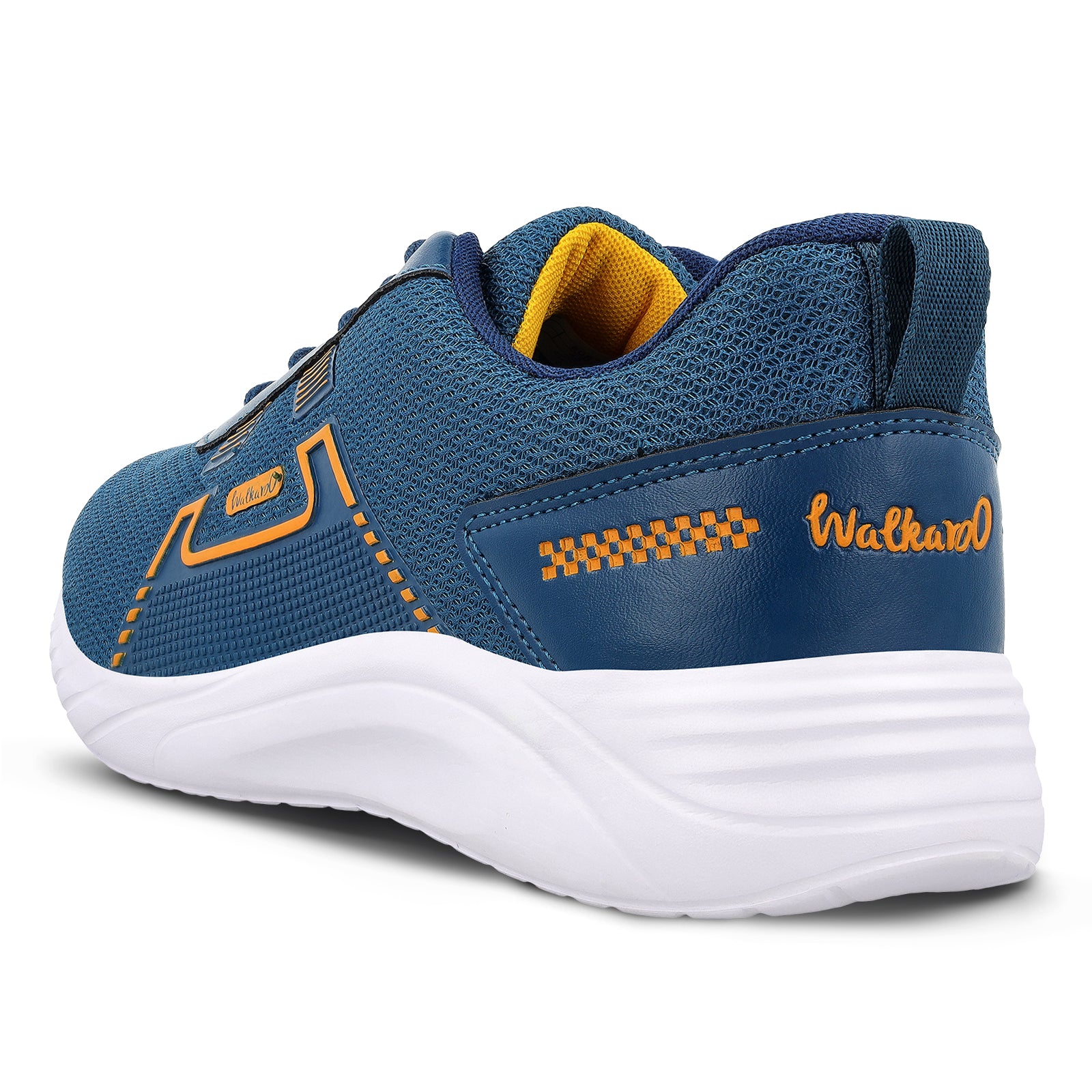 Men's Lace-up walking Shoes - WS3065 Teal Yellow