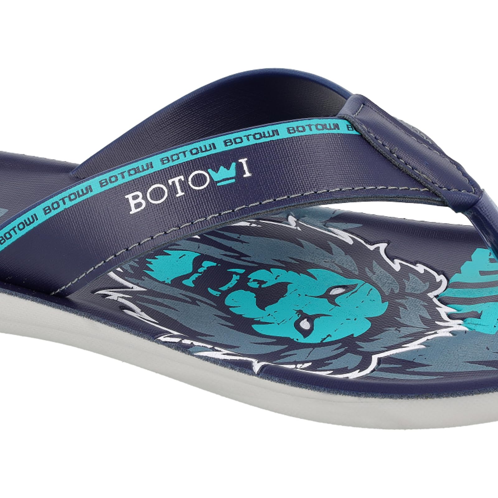 BOTOWI Men's Slipper - BW3502 Blue Mint
