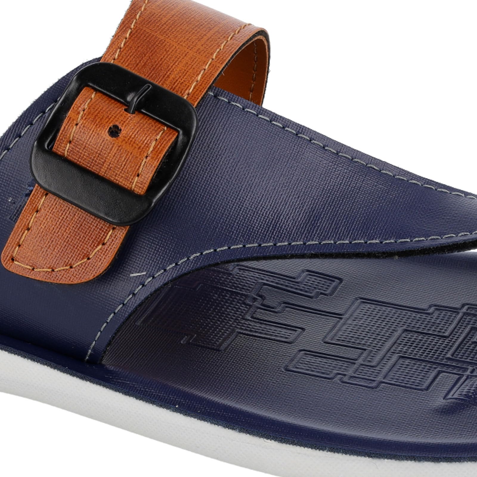 BOTOWI Men's Daily Wear Sandal - BW3500 Blue Tan
