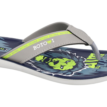BOTOWI Men's Slipper - BW3502 Blue Grey