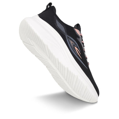 Women's Lace-up Sports Shoe - SLE22998 Black