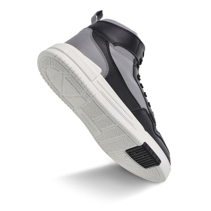 Men's High Top Sports Sneakers - WY3470 Black