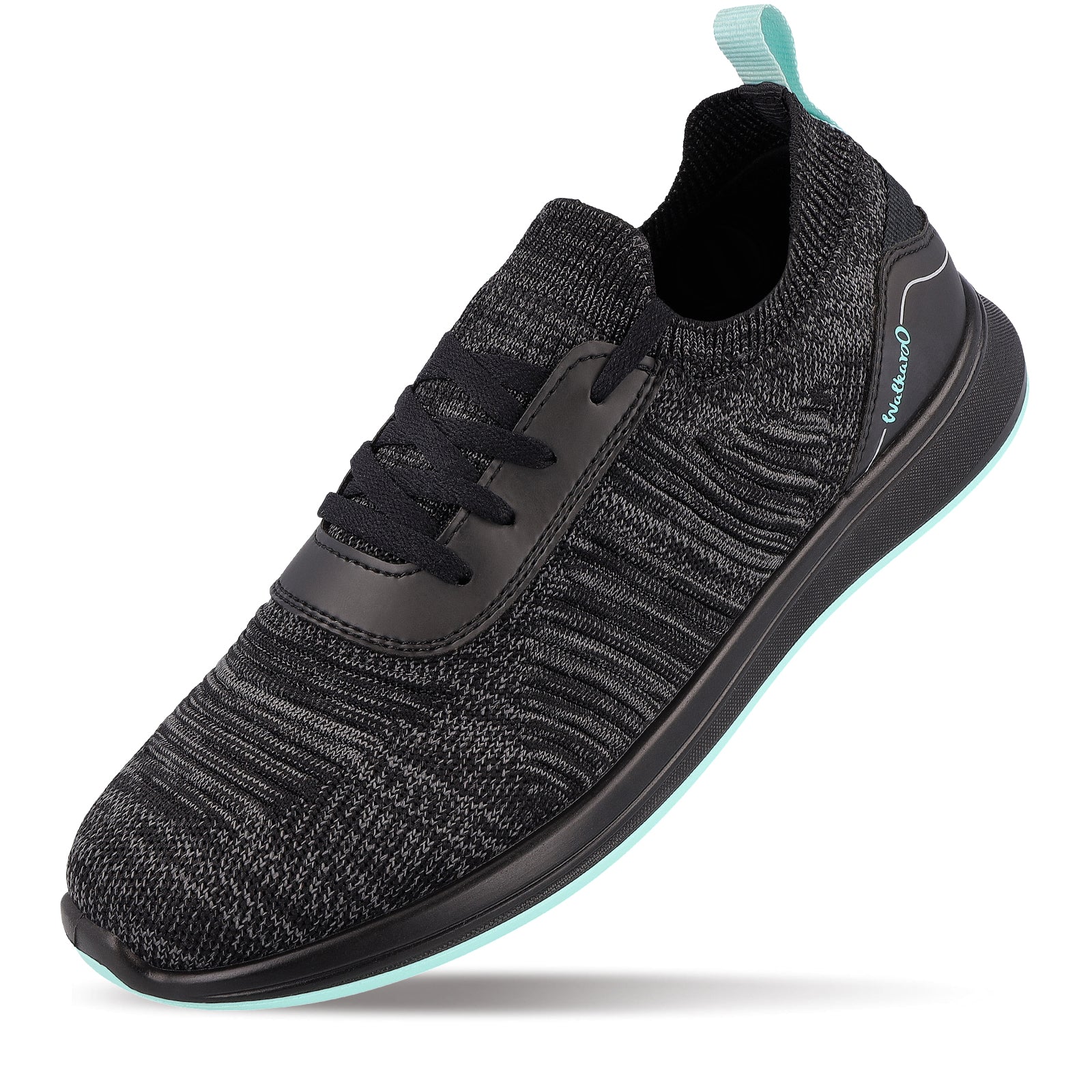 Walkaroo Men Walking and washable Shoes- XS9772 Black Mint