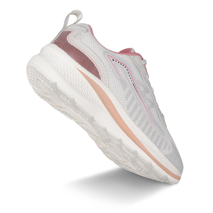Women's Lace-up Sports Shoe - WS9918 White