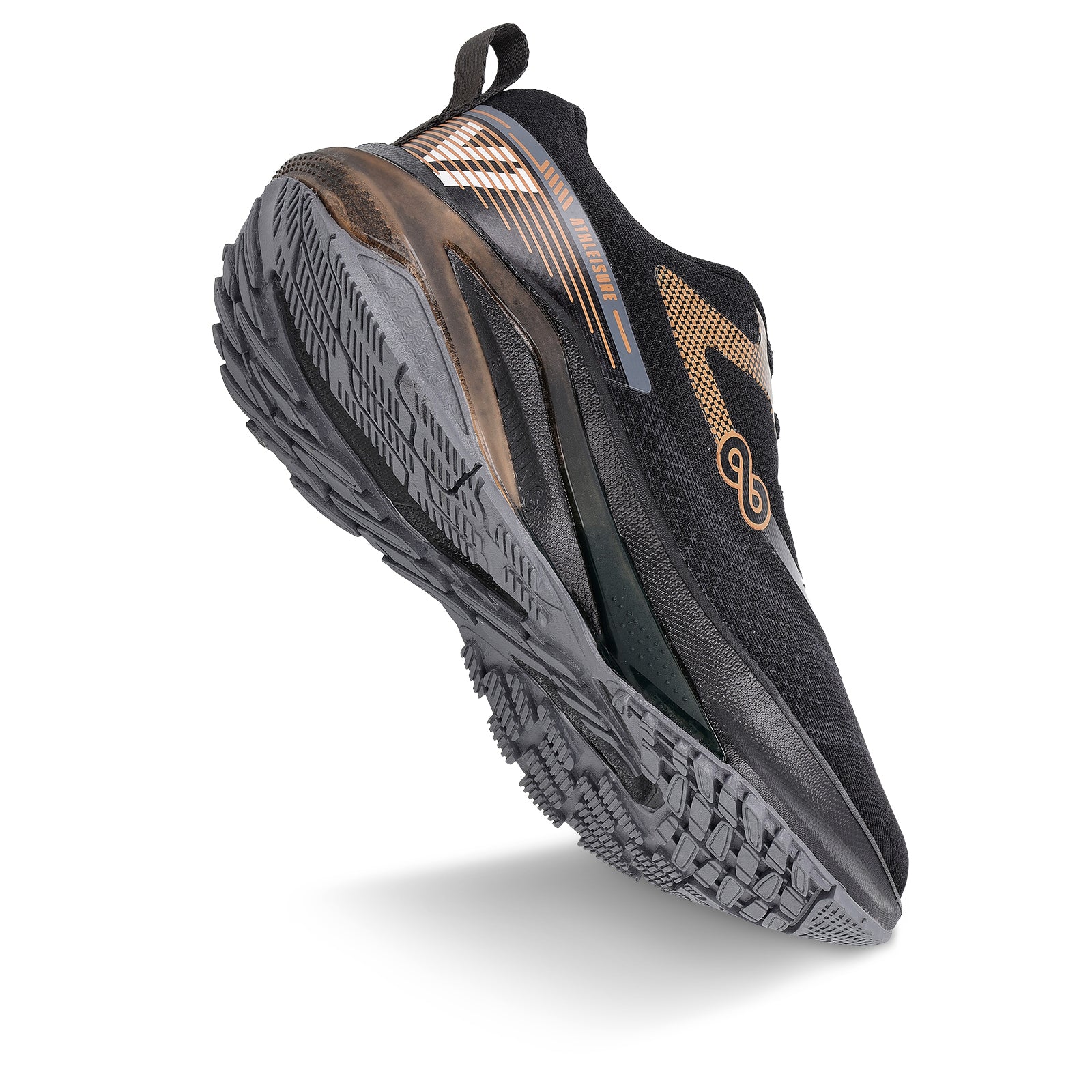 Men's Lace-up Sports Shoes - WS9167 Black Copper – Walkaroo Footwear