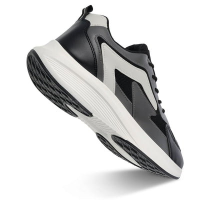 Men's Lace-up Walking Shoe - WS9129 Black Grey