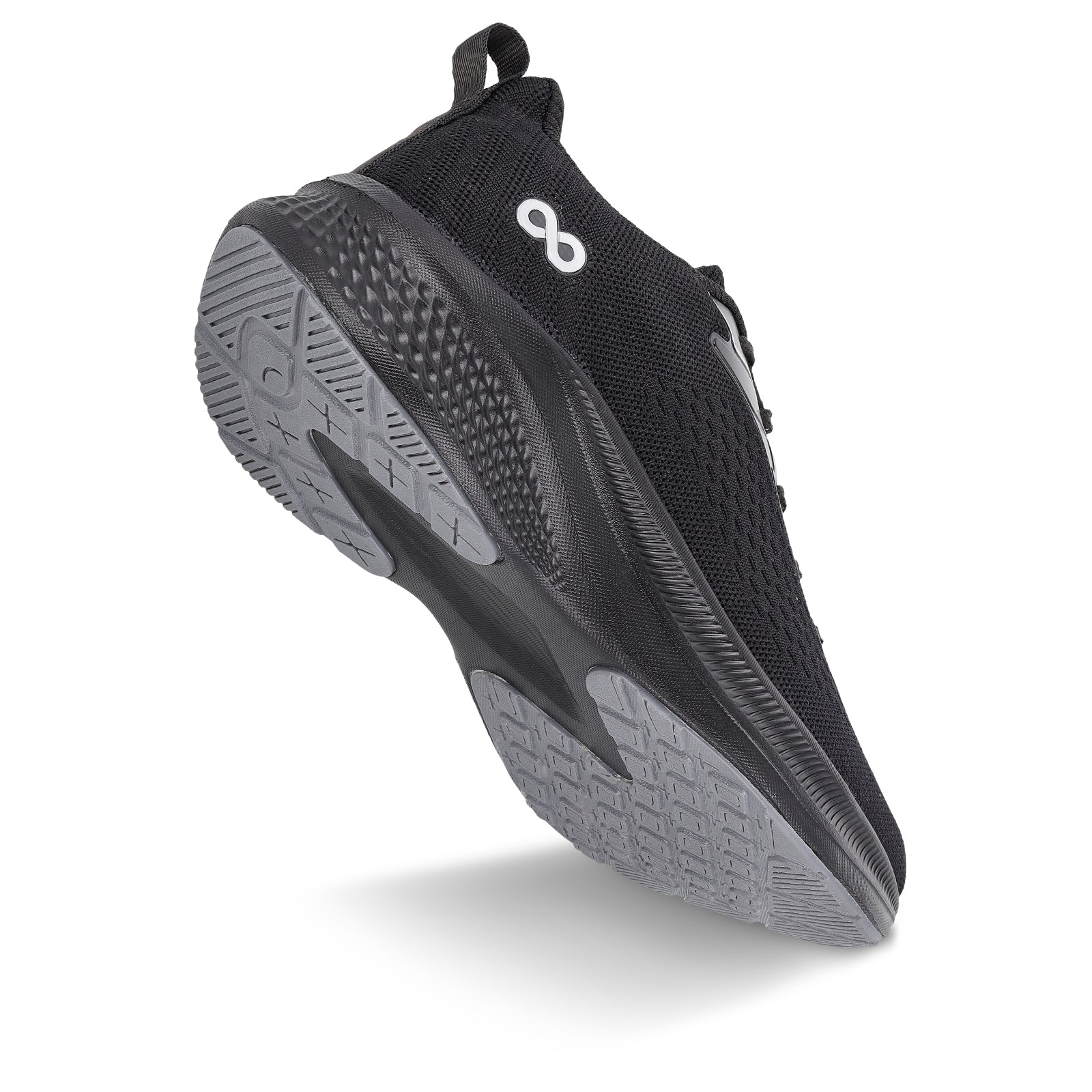 Men's Lace-up Sports Shoe - WS9608 Black Grey