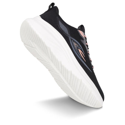 Women's Lace-up Sports Shoe - SLE22998 Black