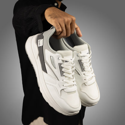 Men's Sports Sneakers - WY3496 White Grey