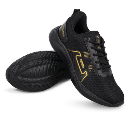 Men's Lace-up walking Shoes - WS3065 Black Gold