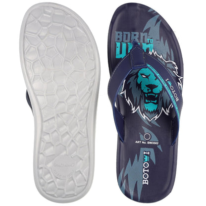 BOTOWI Men's Slipper - BW3502 Blue Mint