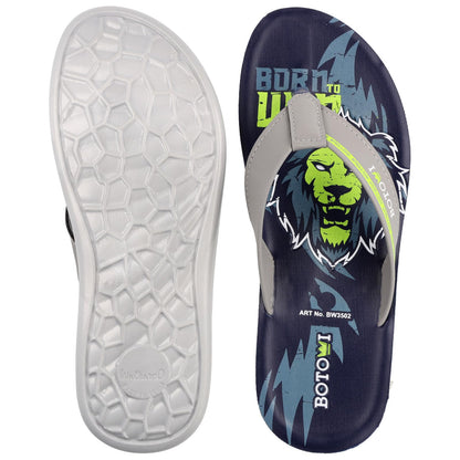 BOTOWI Men's Slipper - BW3502 Blue Grey