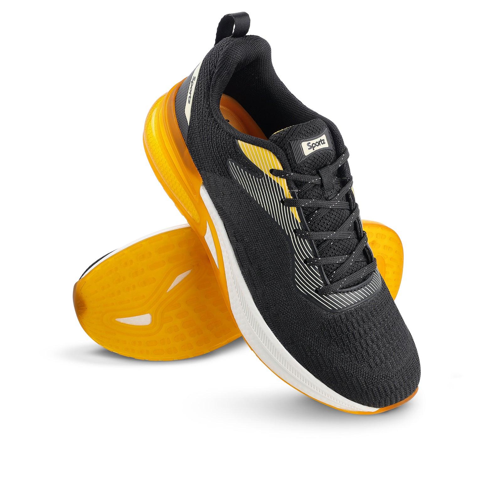 VORTIZ Men's Lace-up Walking Shoes - WS9140  Black